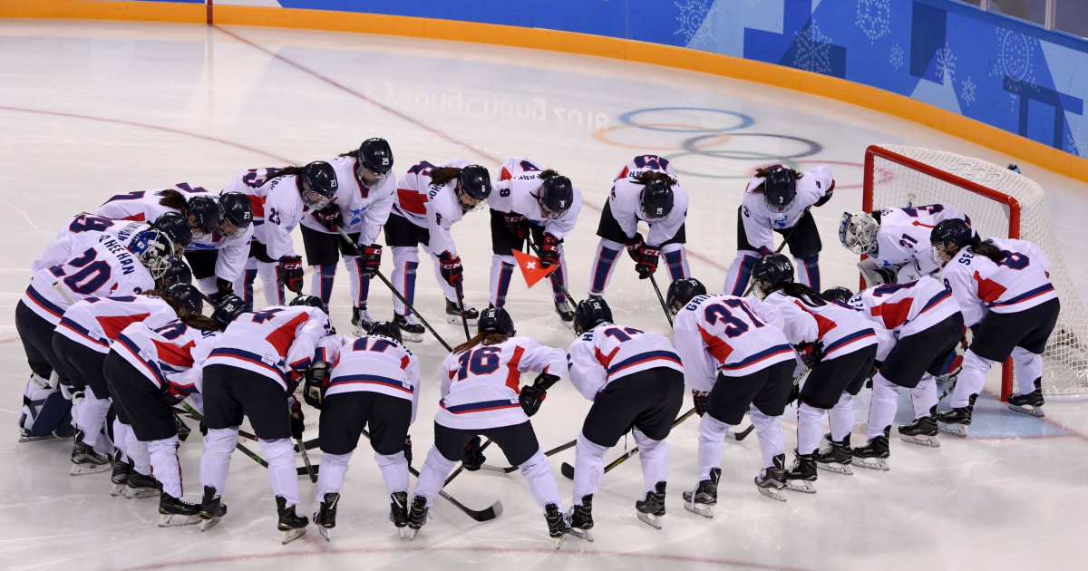 Unified Korean Womens Ice Hockey Team Debuts At Olympics To Heartfelt Cheers 