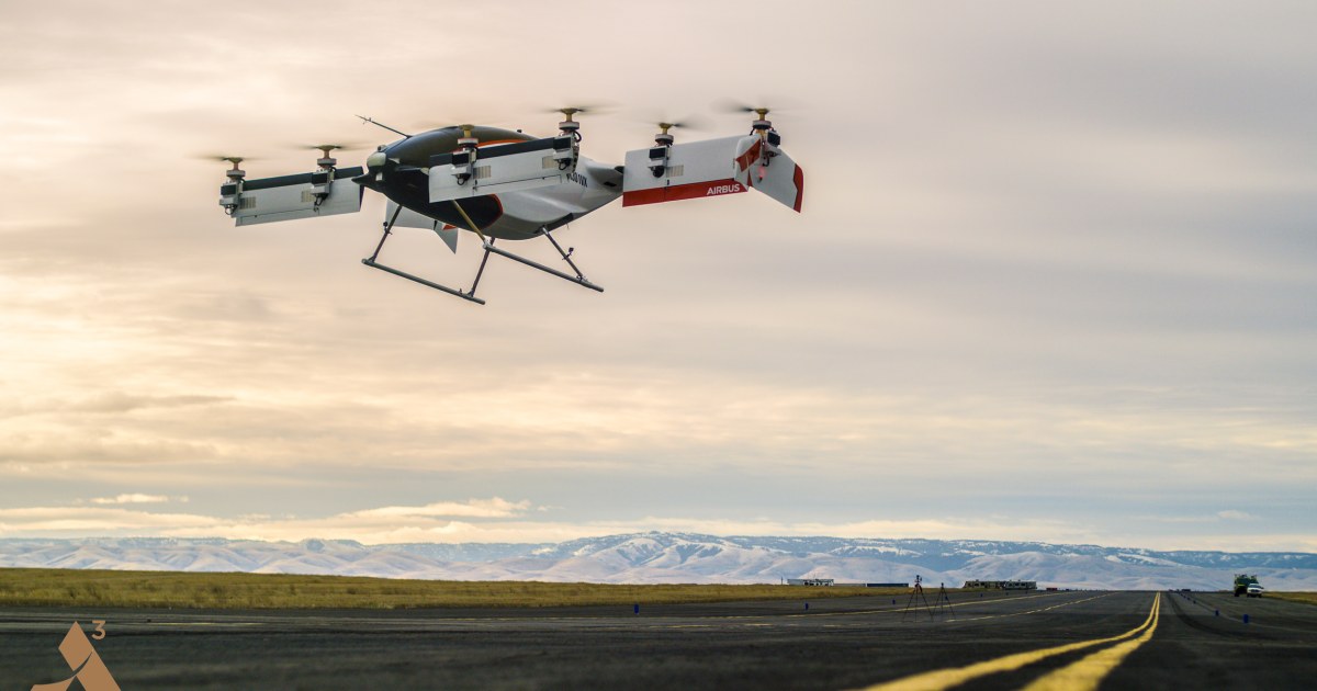 Watch Airbus’s new air taxi make its maiden flight