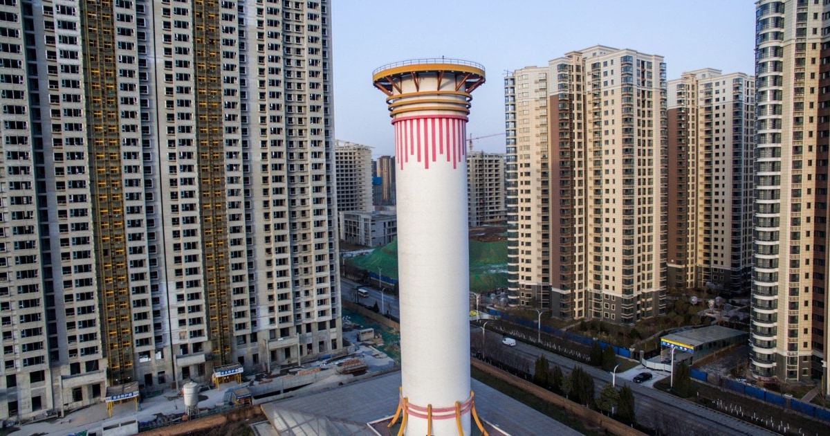 This skyscraper-sized air purifier is the world’s tallest