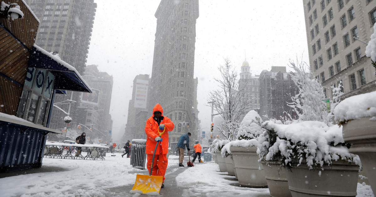 Fourth nor'easter in three weeks leaves 90,000 without power after