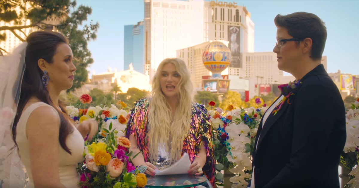 Kesha officiates same-sex wedding in new music video