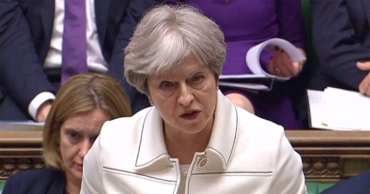 UK's Theresa May tells lawmakers: Syria strikes were legal and moral
