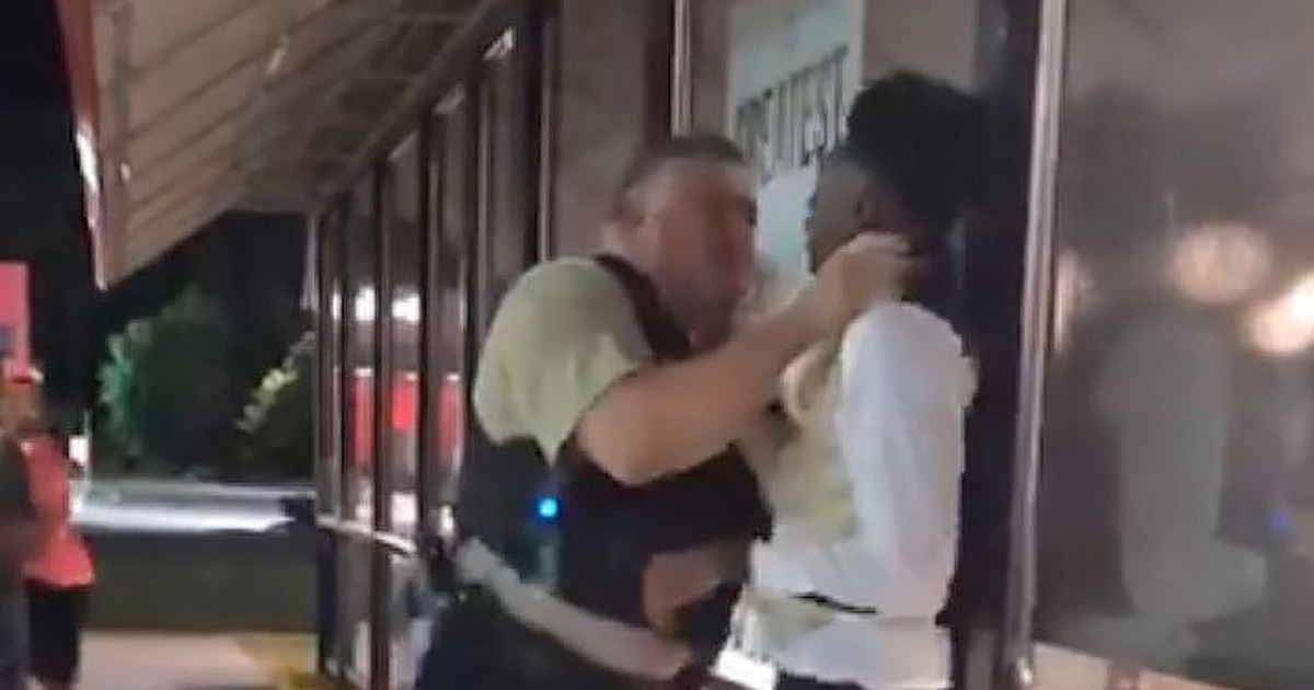 Outrage As Video Shows Police Officer Choking Black Man In Tuxedo At