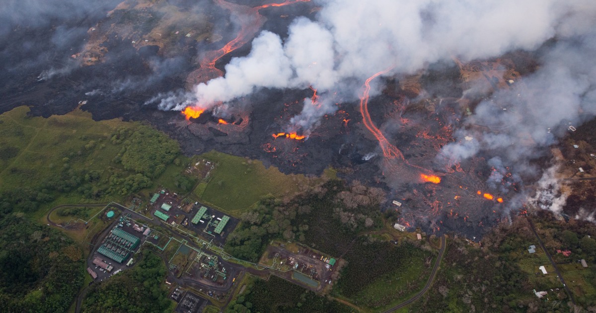 Lava inching toward Hawaiian geothermal power plant