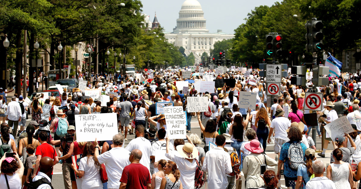 Thousands March Coast To Coast Against Trump's Immigration Policy