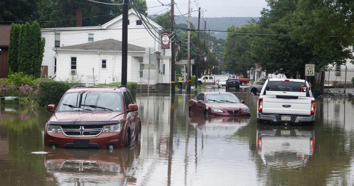 Millions in Northeast and mid-Atlantic face flash floods, while heat ...