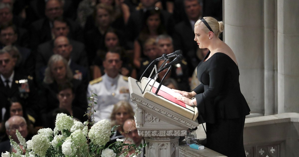 Read The Full Text Of Meghan Mccains Speech At John Mccains Memorial Service