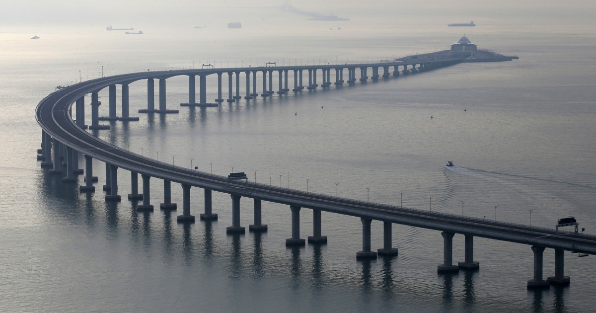 China opens mega-bridge linking Hong Kong to mainland