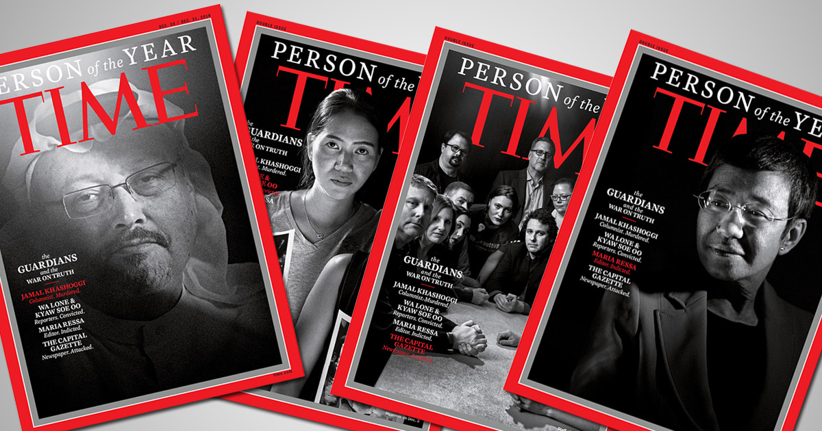 Time's 2018 'Person of the Year' Killed and imprisoned journalists