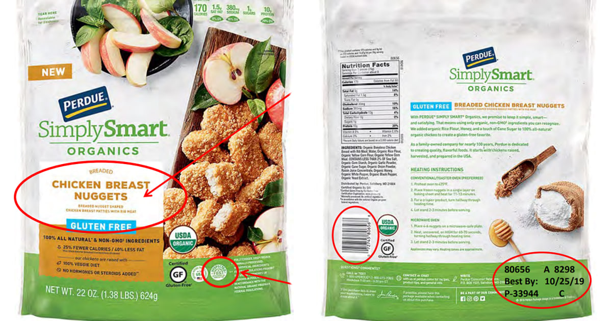 Wood found in Perdue glutenfree chicken nuggets leads to recall