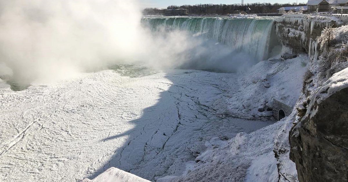 Frigid temperatures freeze parts of Niagara Falls but a warming is on