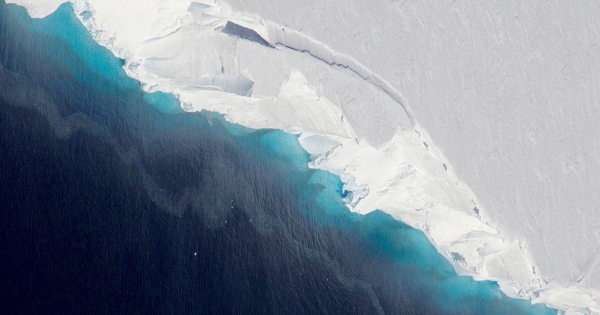 A hole big enough to fit two-thirds of Manhattan has formed under an Antarctic glacier