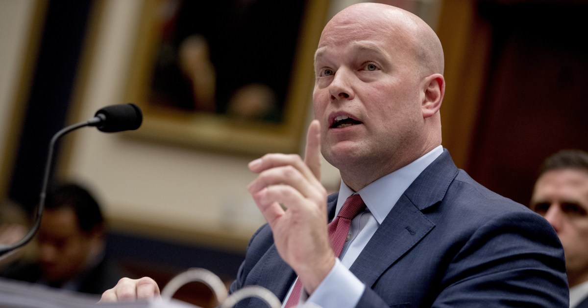 Whitaker tells House committee there's been no interference with