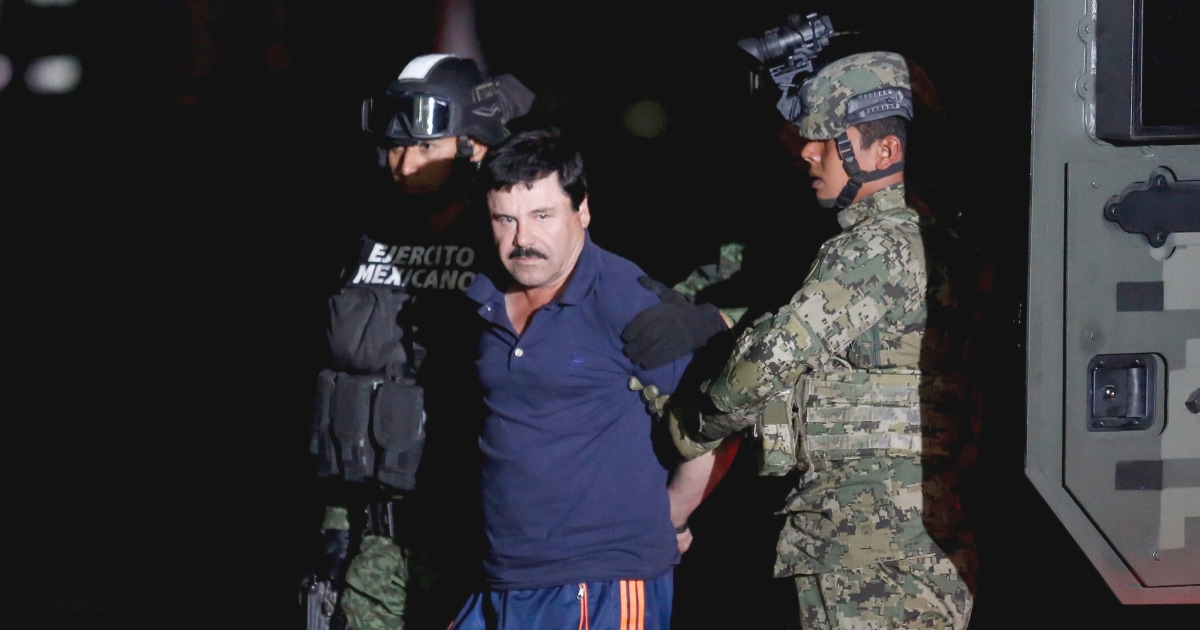 El Chapo Mexican Drug Kingpin Recaptured Sent Back To Prison Where He