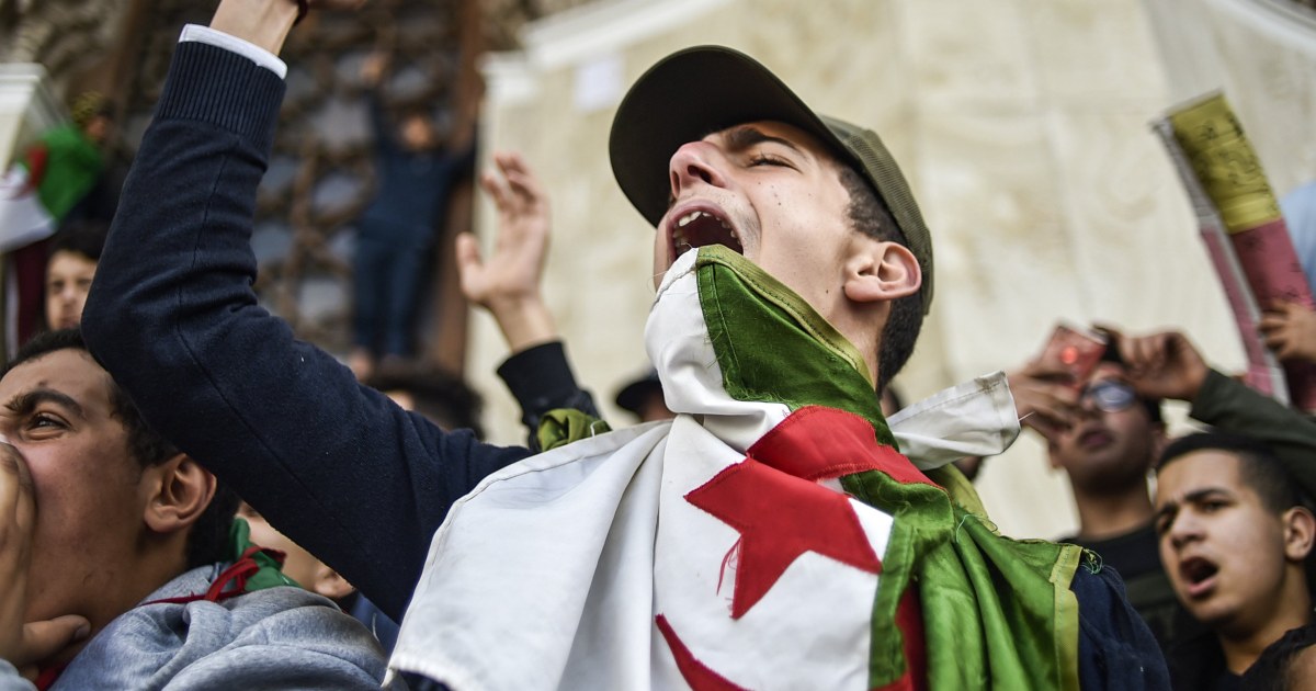 Algerian president back home amid mass protests against him