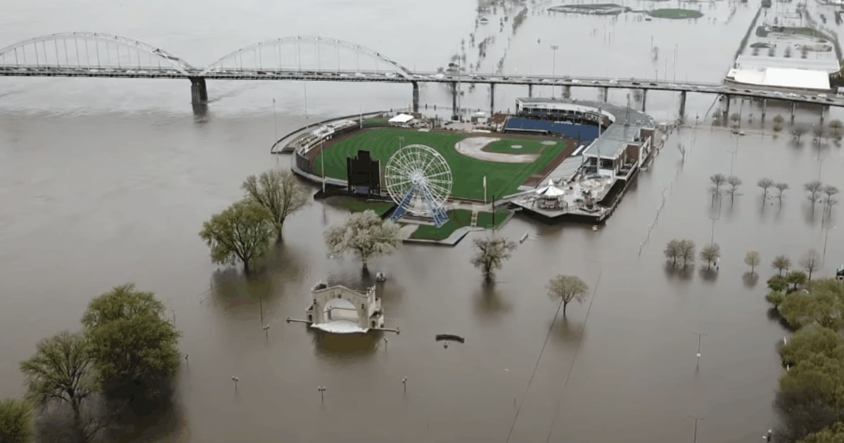 Severe Flooding Forces Davenport, Iowa Minor League Baseball Club