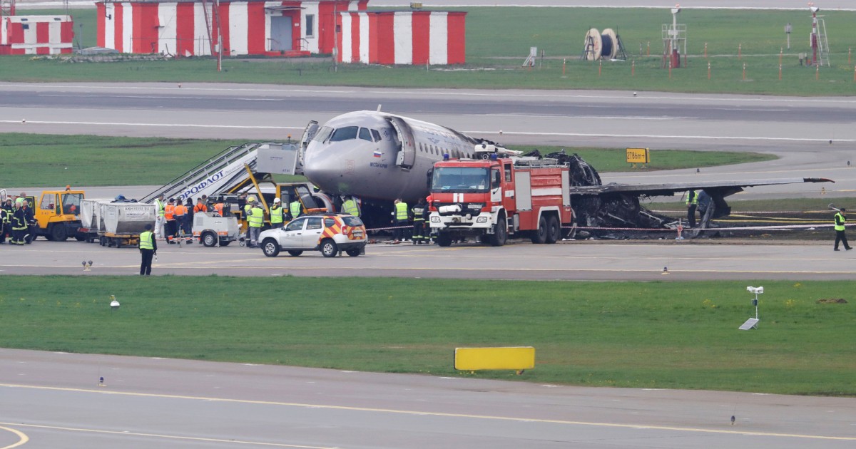 Black boxes recovered after Aeroflot jet crash in Moscow kills dozens