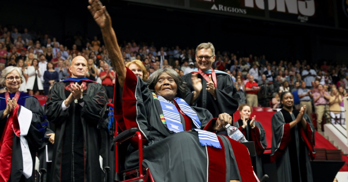 Univ. of Alabama's first black student receives honorary doctorate