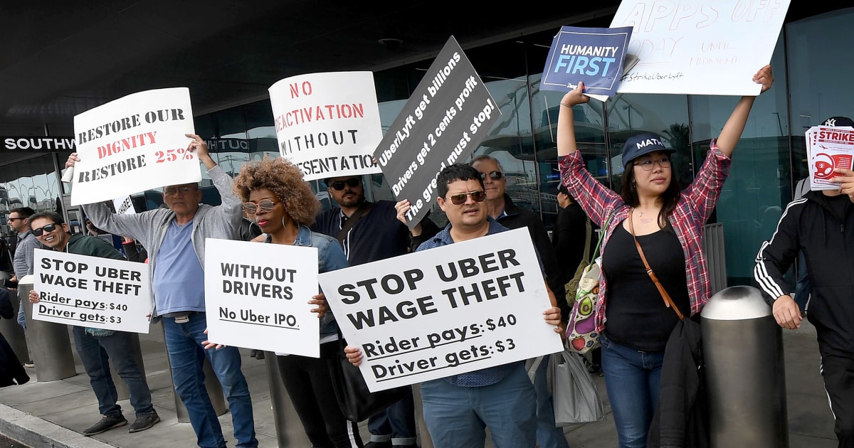 Uber Protests Uber, Lyft want to defy California's gig economy law. The state should ...