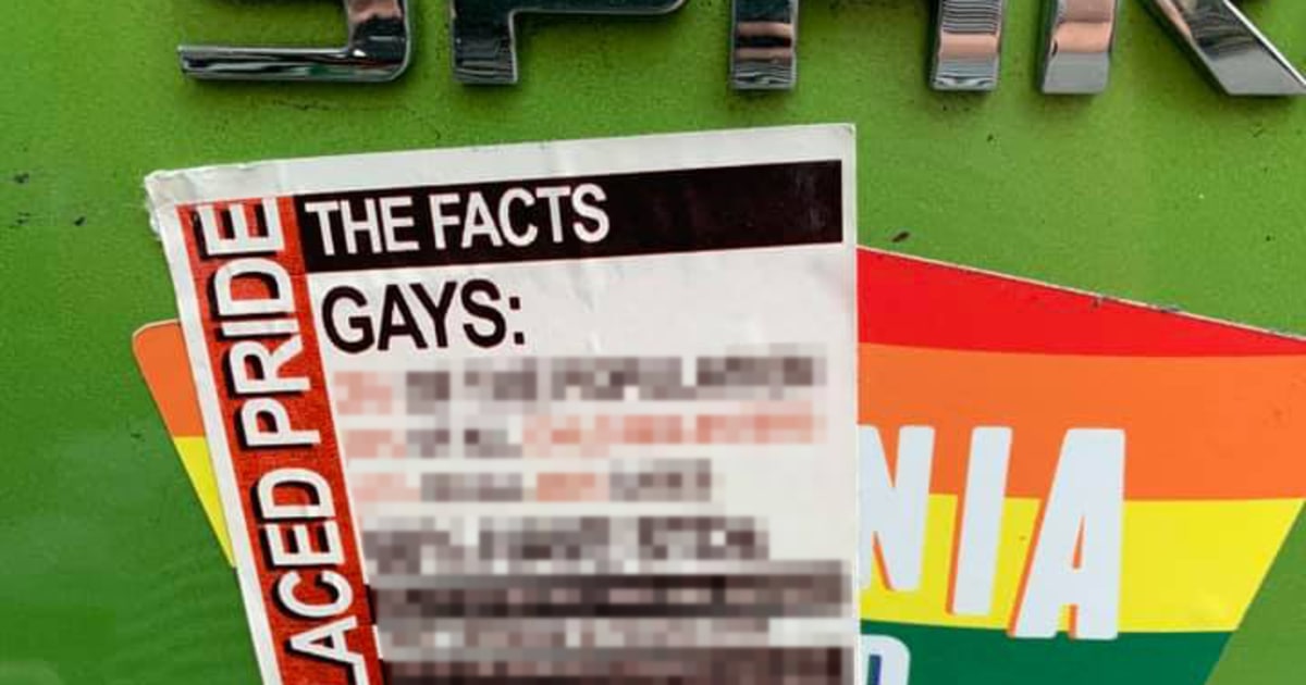 Woman Found Anti Lgbtq Sticker On Her Car Police Reached Out To Help