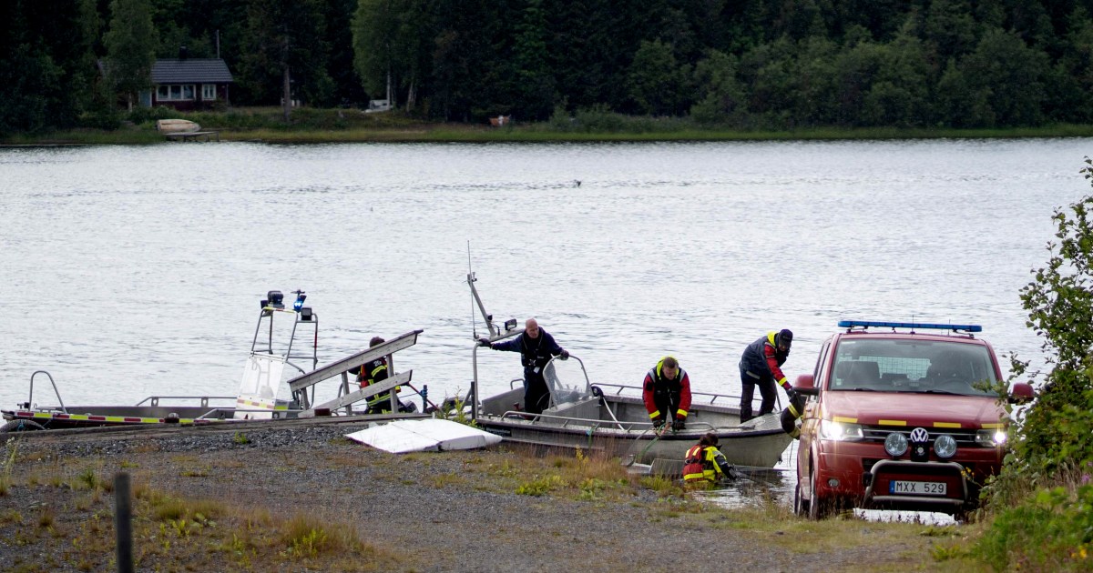 Nine dead after small plane carrying parachutists crashes in Sweden