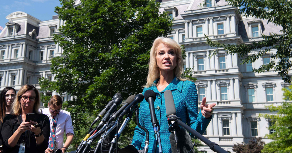 Defending Trump, White House Adviser Kellyanne Conway Asks A Reporter ...