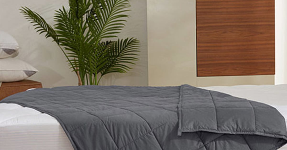 Get up to 25 percent on a weighted blanket to help reduce stress