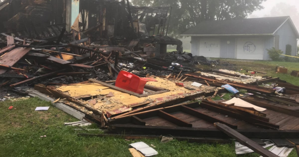 Racial slurs, swastika painted near Ohio house that exploded; hate ...