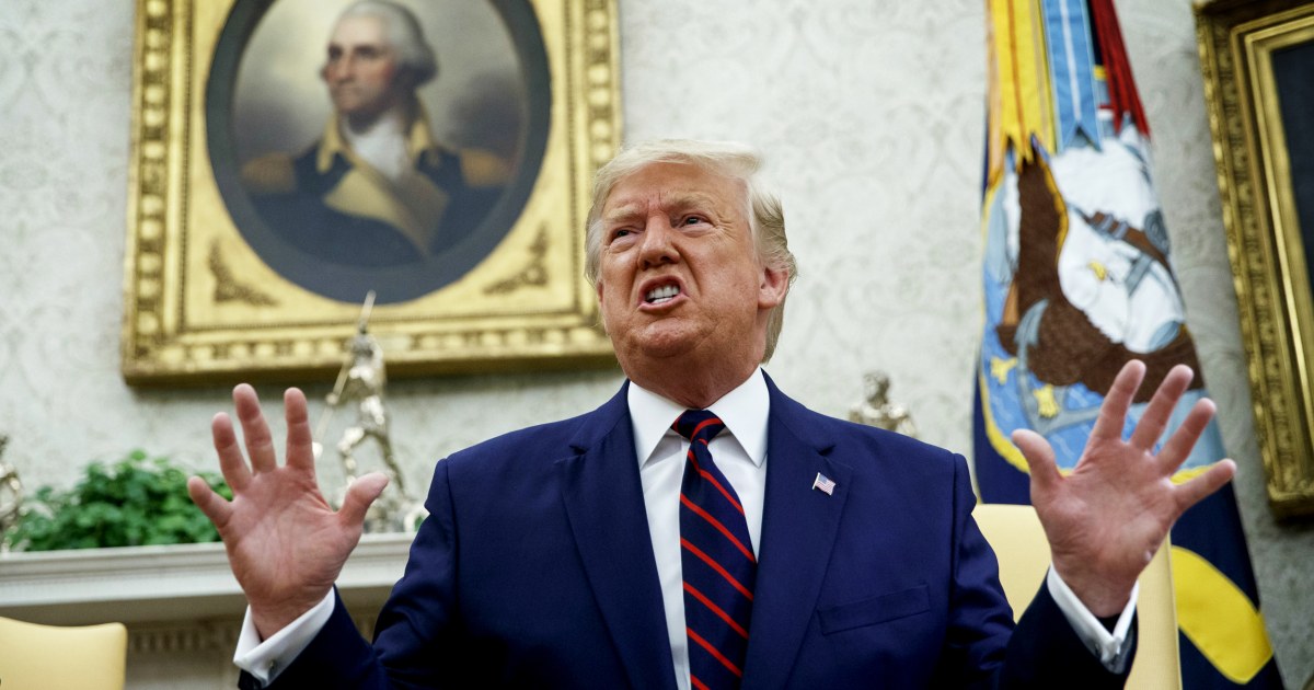 Trump's day of rage: Profanity, false accusations and a press spat