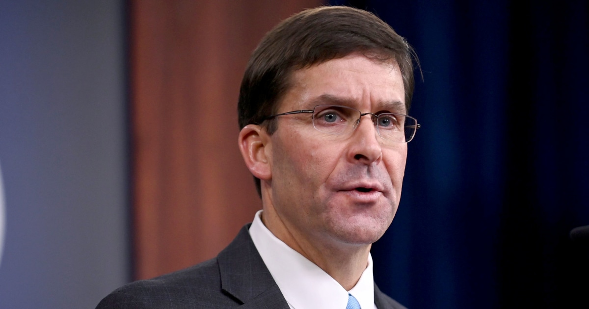 Defense Secretary Mark Esper will no longer comply with impeachment inquiry