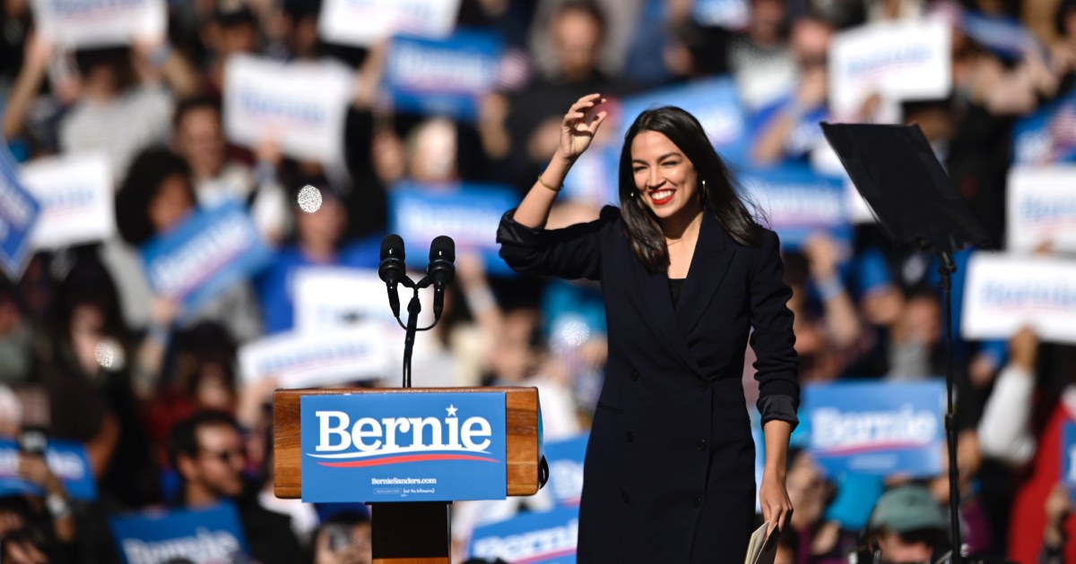 I Am Back Sanders Declares At Campaign Rally With Aoc 