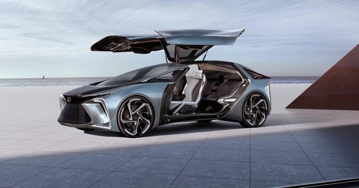 This Lexus concept car can hit 124 mph — and carry your suitcases by drone