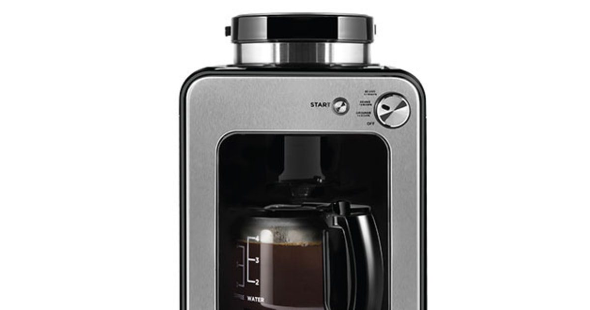 This coffee maker grinds coffee beans and brews them — and is on sale