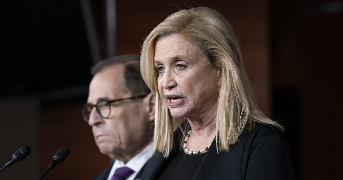 Carolyn Maloney chosen as first woman to lead House Oversight panel