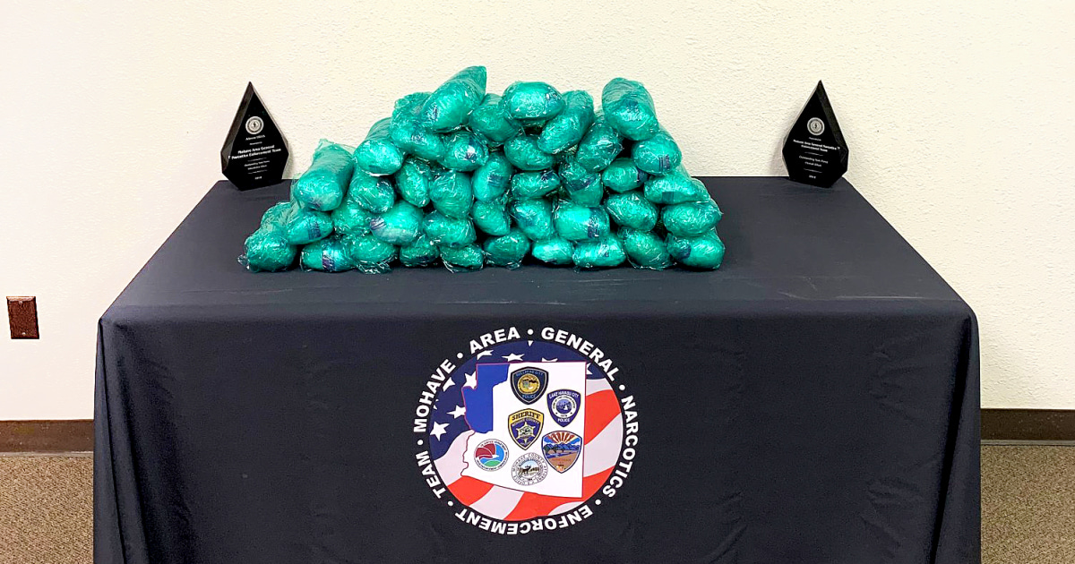 43 pounds of meth, worth nearly $2 million, seized in Arizona traffic stop