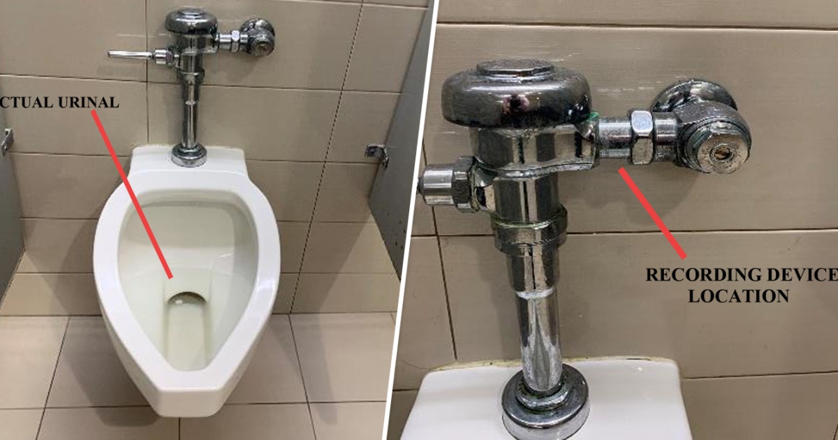New Jersey Man Found Camera Taped To Urinal At His Companys Office