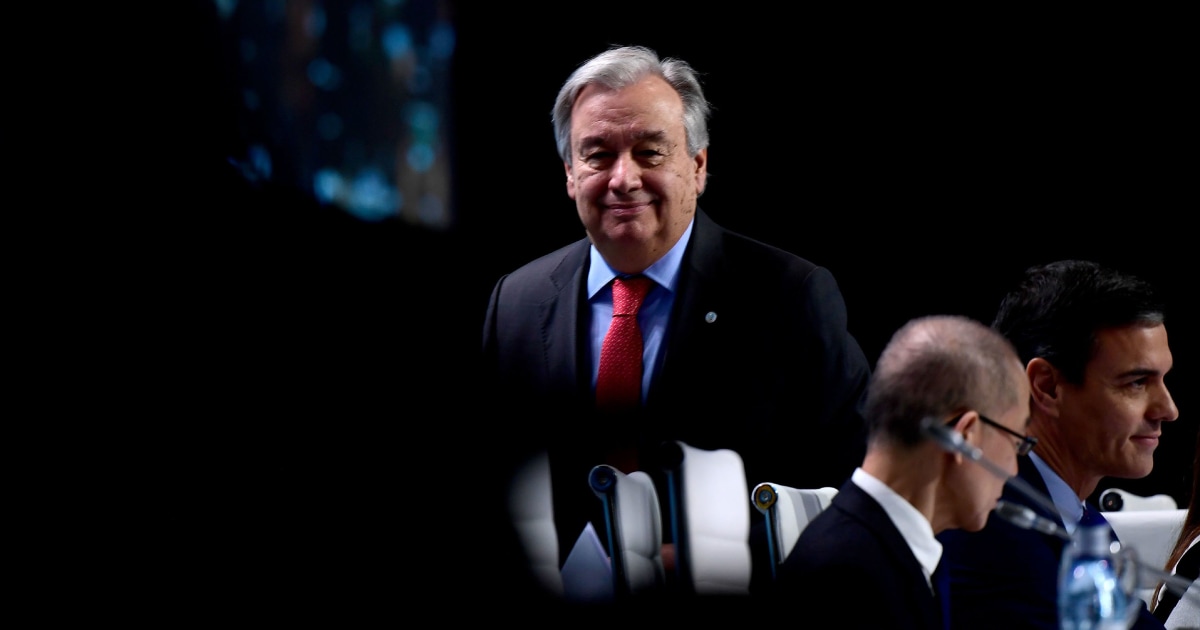 U.N. chief warns of ‘point of no return’ on climate change