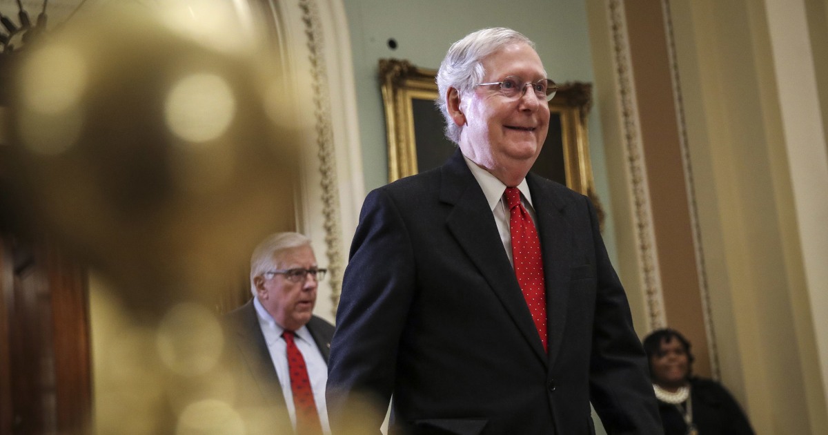Senate passes McConnell impeachment rules after nearly 13 hours of debate