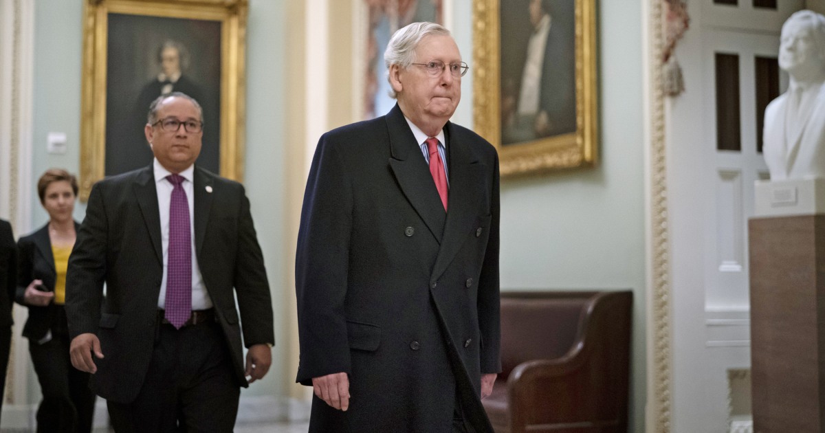 McConnell acknowledges GOP doesn't yet have votes to block witnesses in ...
