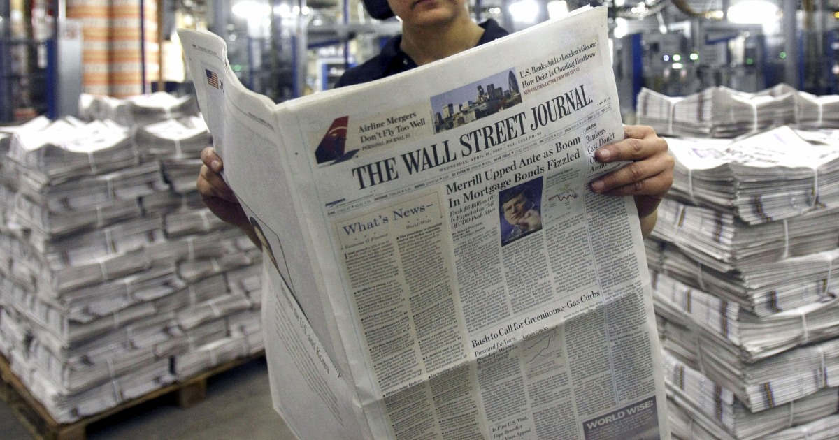 Inside The Wall Street Journal, Tensions Rise Over 'Sick Man