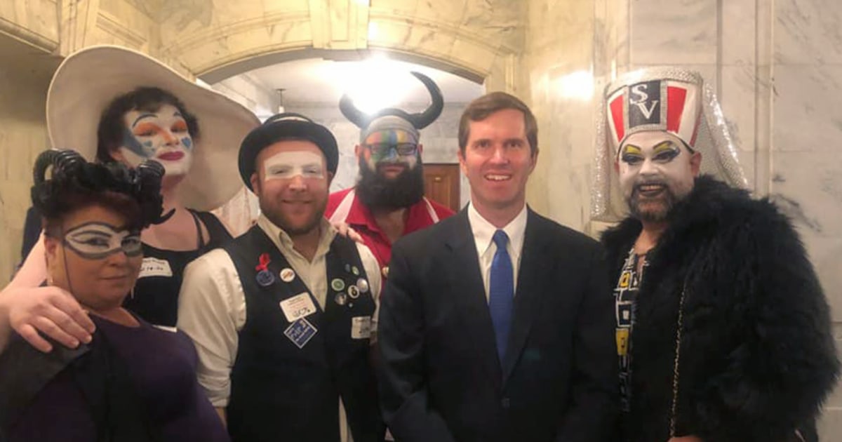 Governor's photo with drag queens stirs controversy in Kentucky