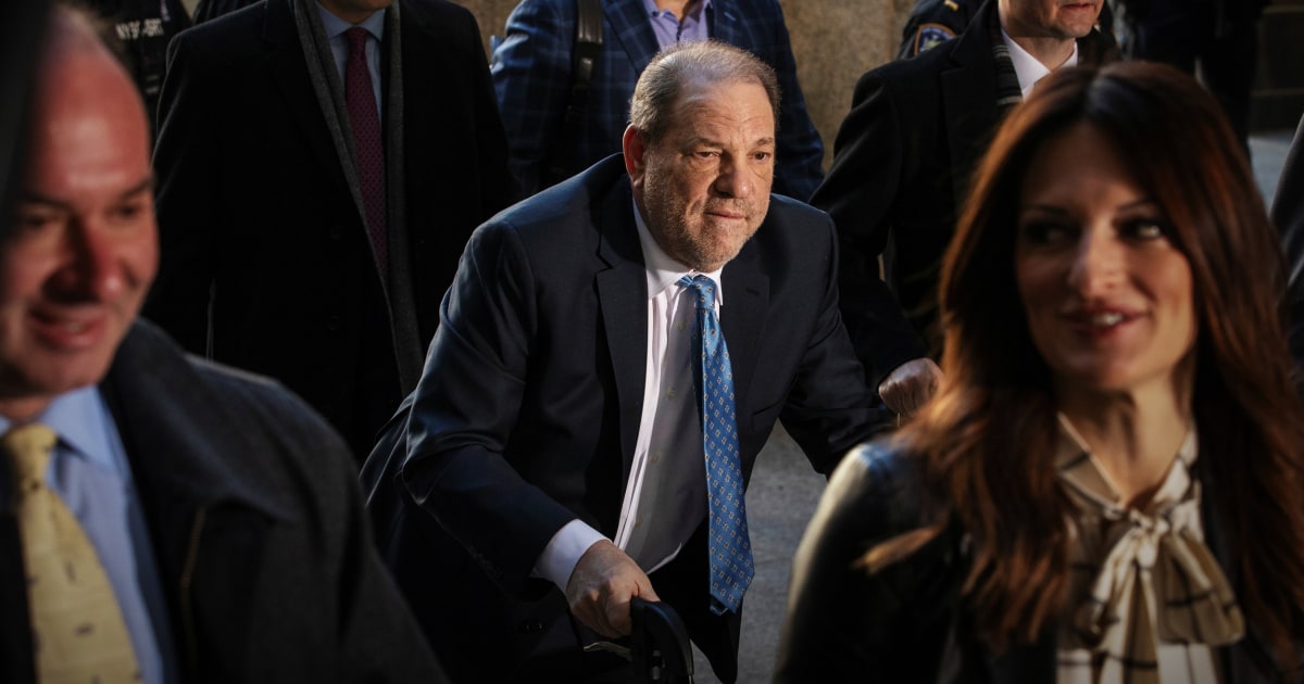 Harvey Weinstein at Rikers Island after undergoing medical procedure for heart