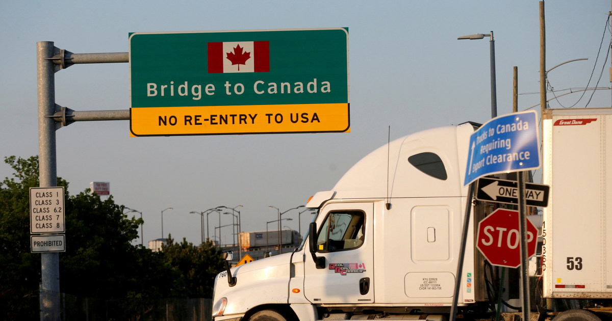 U.S. and Canada agree to close border to 'nonessential traffic,' Trump says