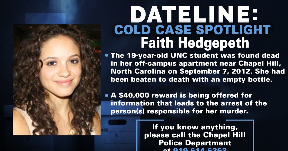 Family of slain UNC student Faith Hedgepeth desperate for answers