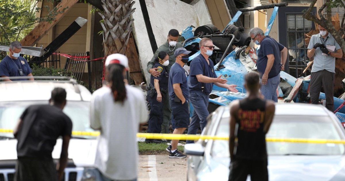 Houston Officer Dead After Helicopter Crashes Into Neighborhood