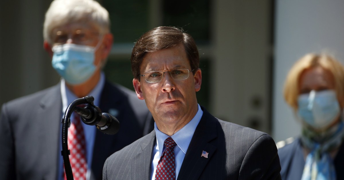 Pentagon Chief Esper Reverses Decision To Send Some Troops Home From D ...