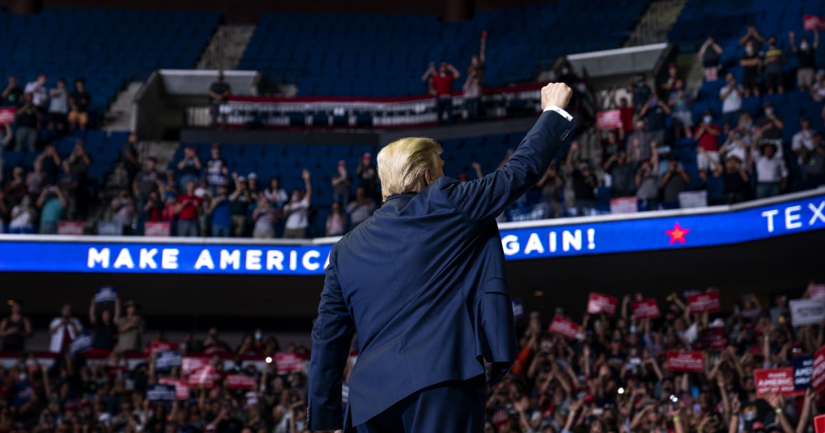 Trump Rally Layout Today A rambling Trump returns to campaign trail with routine speech to ...