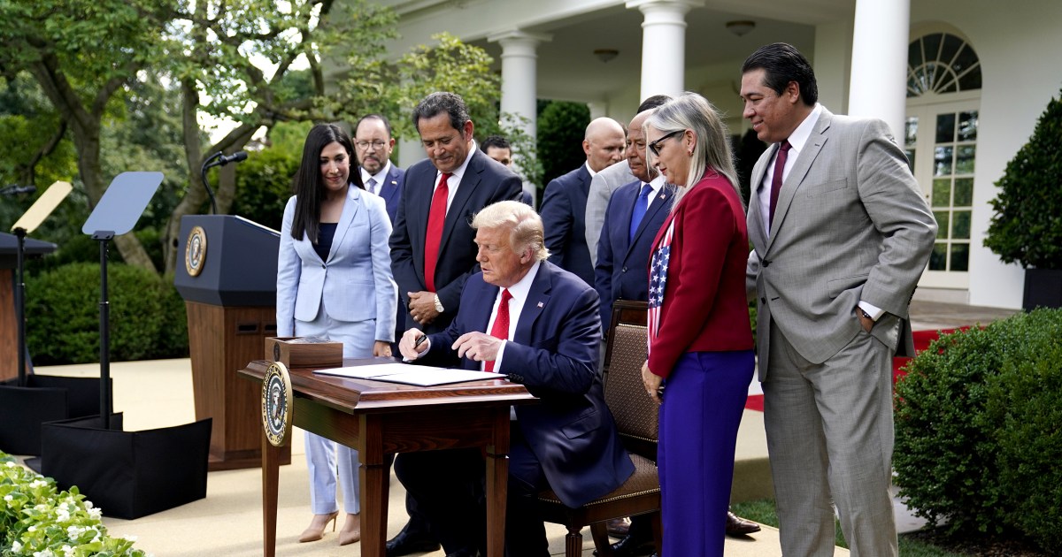 Trump tries to woo Latino voters, but some see an empty gesture