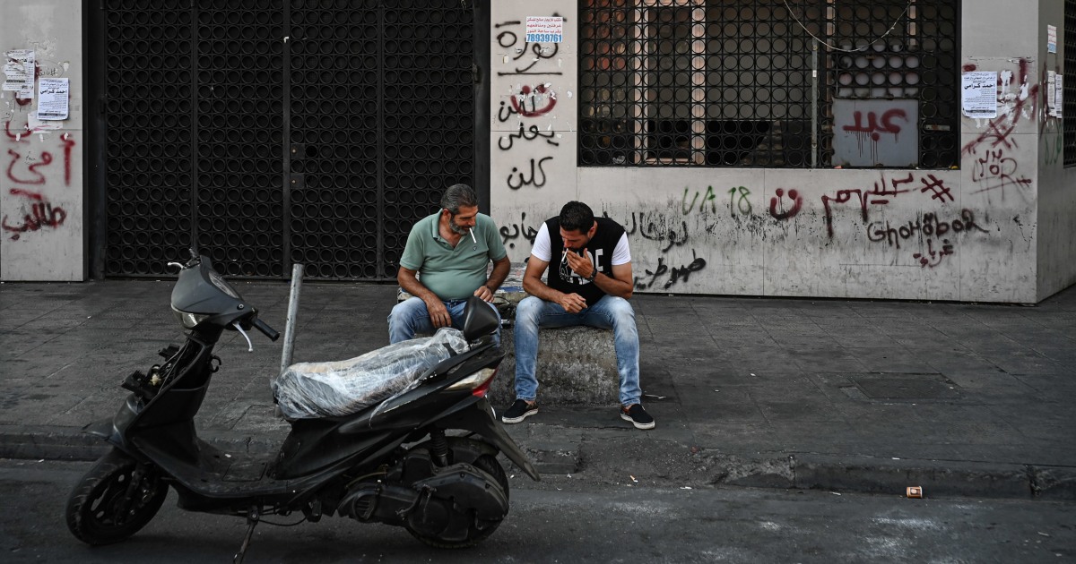 210513 -- BEIRUT, May 13, 2021 -- A girl rides her scooter in downtown  Beirut, Lebanon, on May 12, 2021. A 48-hour lockdown will be imposed over  the Eid al-Fitr holiday in