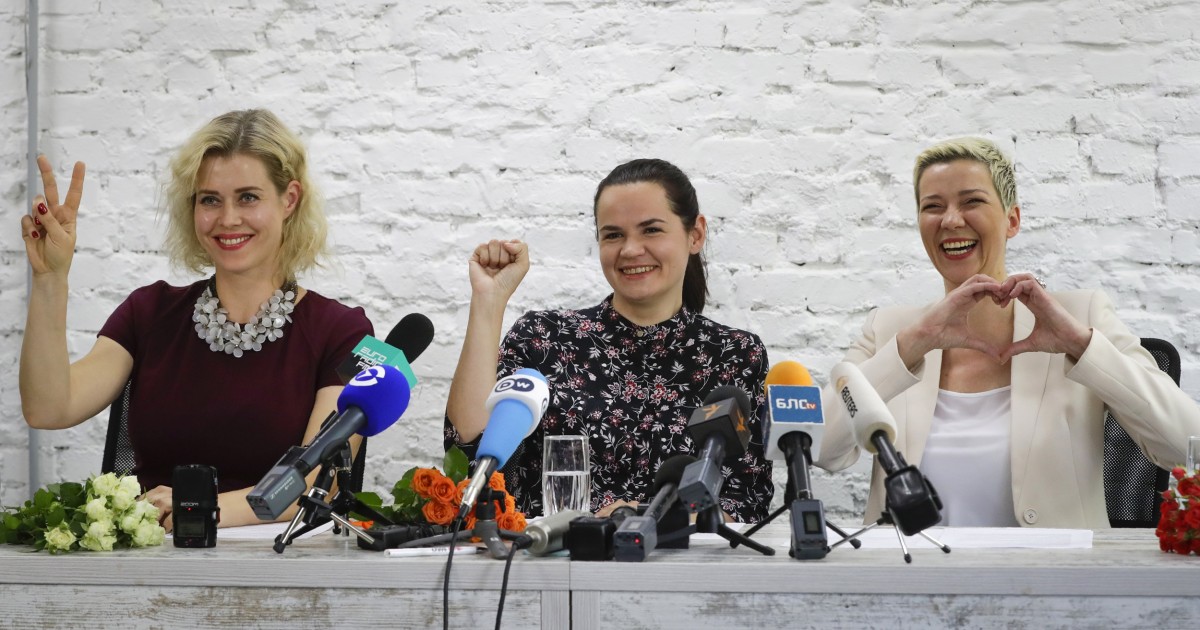 They Might Not Win But 3 Women Are Giving Hope To Belarus With An   200729 Belarus Election Al 1103 